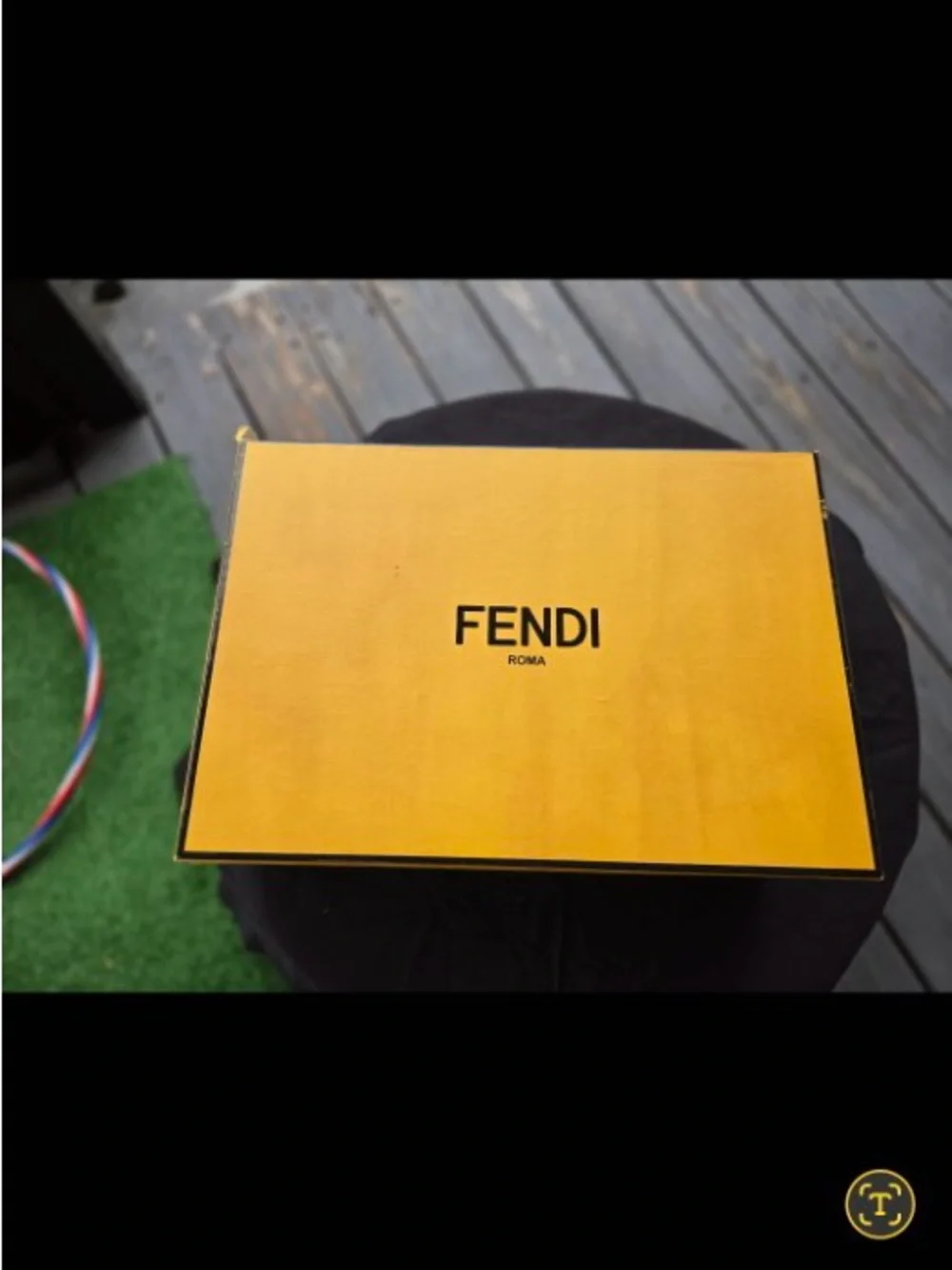 Fendi Cream Crisscross Leather Slide Sandals
